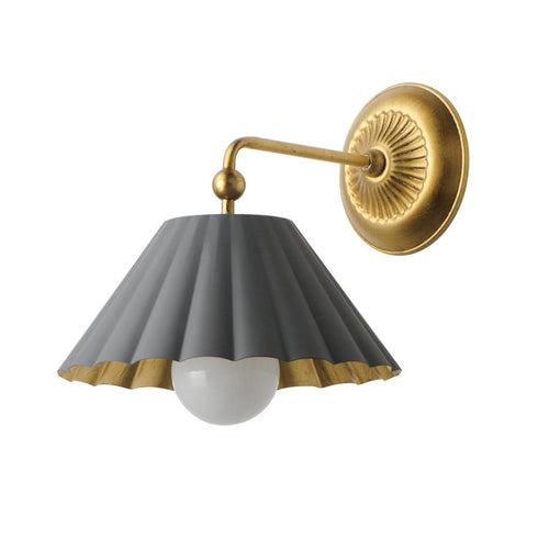 Maxim Primrose Wall Sconce in Black / Gold Leaf Finish Model: 18051BKGL