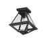 Maxim Prism Flush Mount in Black Finish Model: 30560CLBK