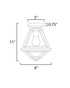 Maxim Prism Flush Mount in Black Finish Model: 30560CLBK