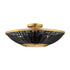 Maxim Rattan Wall Sconce in Natural Aged Brass Finish Model: 14460BRNAB