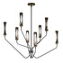 Maxim Regent Multi Tier Chandelier in Black / Antique Brass Finish Model: 16178CLBKAB