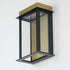 Maxim Rincon Outdoor Wall Mount in Black / Gold Finish Model: 50752BKGLD