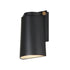 Maxim Rivet Outdoor Wall Mount in Black / Antique Brass Finish Model: 42122BKAB