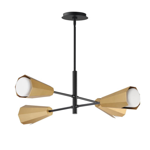 Maxim Rizzo Chandelier in Black Antique Brass Finish Model: 10815SWBKAB