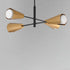 Maxim Rizzo Chandelier in Black Antique Brass Finish Model: 10815SWBKAB