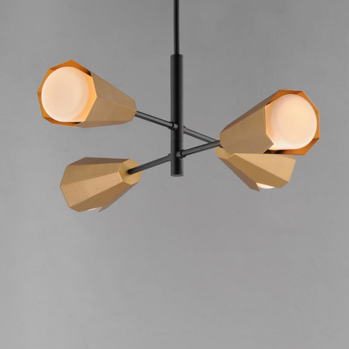 Maxim Rizzo Chandelier in Black Antique Brass Finish Model: 10815SWBKAB