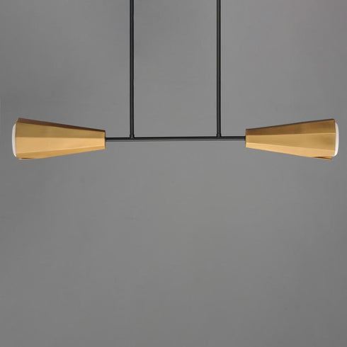Maxim Rizzo Linear Pendant in Black Antique Brass Finish Model: 10816SWBKAB
