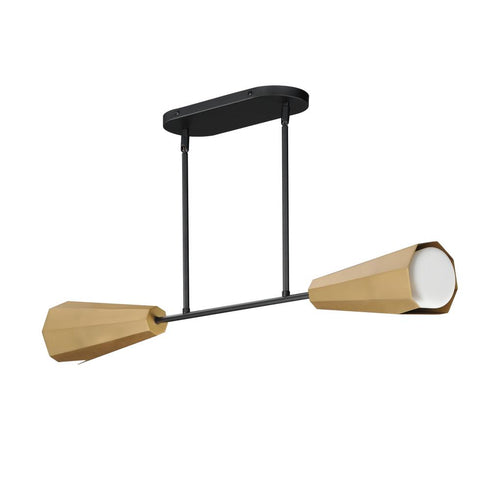 Maxim Rizzo Linear Pendant in Black Antique Brass Finish Model: 10816SWBKAB