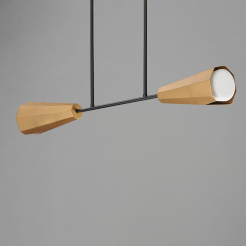 Maxim Rizzo Linear Pendant in Black Antique Brass Finish Model: 10816SWBKAB