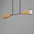 Maxim Rizzo Linear Pendant in Black Antique Brass Finish Model: 10816SWBKAB