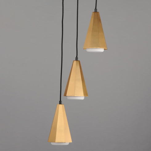 Maxim Rizzo Multi Light Pendant in Black Antique Brass Finish Model: 10813SWBKAB