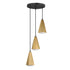 Maxim Rizzo Multi Light Pendant in Black Antique Brass Finish Model: 10813SWBKAB