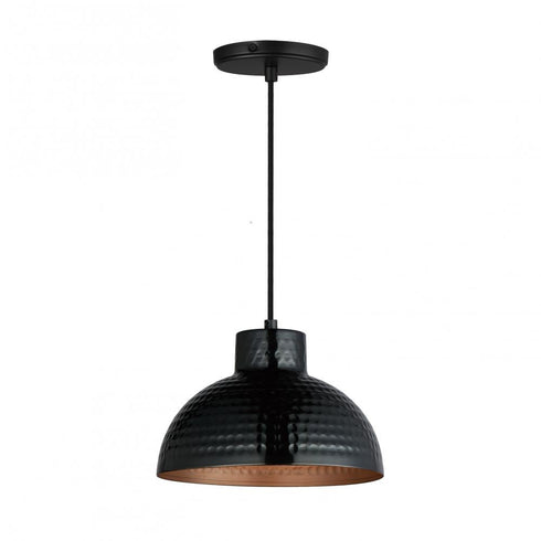 Maxim Rockport Single Pendant in Black / Antique Copper Finish Model: 35142BKACP