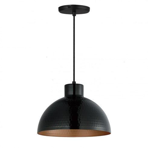 Maxim Rockport Single Pendant in Black / Antique Copper Finish Model: 35144BKACP