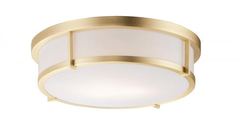 Maxim Rogue E26 Flush Mount in Satin Brass Finish Model: 10270WTSBR