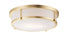 Maxim Rogue E26 Flush Mount in Satin Brass Finish Model: 10270WTSBR