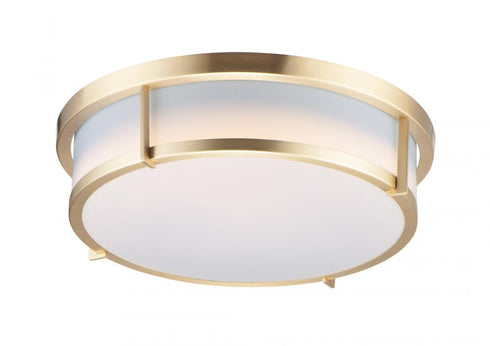 Maxim Rogue E26 Flush Mount in Satin Brass Finish Model: 10272WTSBR
