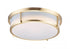 Maxim Rogue E26 Flush Mount in Satin Brass Finish Model: 10272WTSBR