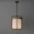 Maxim Ruffles Suspension Pendant in Black / Antique Brass Finish Model: 32653SWBKAB