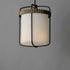 Maxim Ruffles Suspension Pendant in Black / Antique Brass Finish Model: 32653SWBKAB