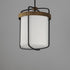 Maxim Ruffles Suspension Pendant in Black / Antique Brass Finish Model: 32653SWBKAB