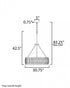 Maxim Satori Chandelier in Ecru Finish Model: 14456WWTEC