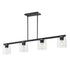 Maxim Scoop Linear Pendant in Black Finish Model: 21236CLBK