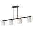 Maxim Scoop Linear Pendant in Black Finish Model: 21236CLBK