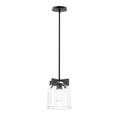 Maxim Scoop Single Pendant in Black Finish Model: 21230CLBK