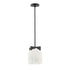 Maxim Scoop Single Pendant in Black Finish Model: 21230CLBK
