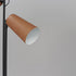 Maxim Scout Floor Lamp in Weathered Wood / Tan Leather Finish Model: 10099WWDTN