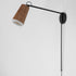 Maxim Scout Wall Sconce in Weathered Wood / Tan Leather Finish Model: 10096WWDTN