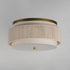 Maxim Seacliff Flush Mount in Natural Aged Brass Finish Model: 12810OFNAB