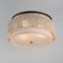 Maxim Seacliff Flush Mount in Natural Aged Brass Finish Model: 12810OFNAB