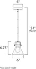 Maxim Seafarer Mini Pendant in Oil Rubbed Bronze Finish Model: 91110CDOI