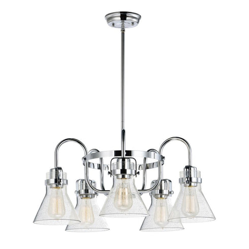 Maxim Seafarer Single Tier Chandelier in Oil Rubbed Bronze Finish Model: 26117CDOI/BUL