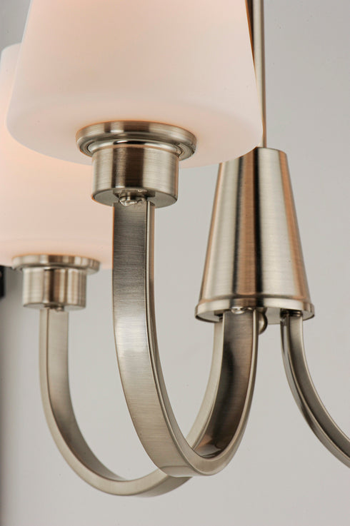 Maxim Shelter Chandelier in Satin Nickel Finish Model: 11823SWSN