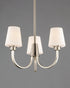 Maxim Shelter Chandelier in Satin Nickel Finish Model: 11823SWSN