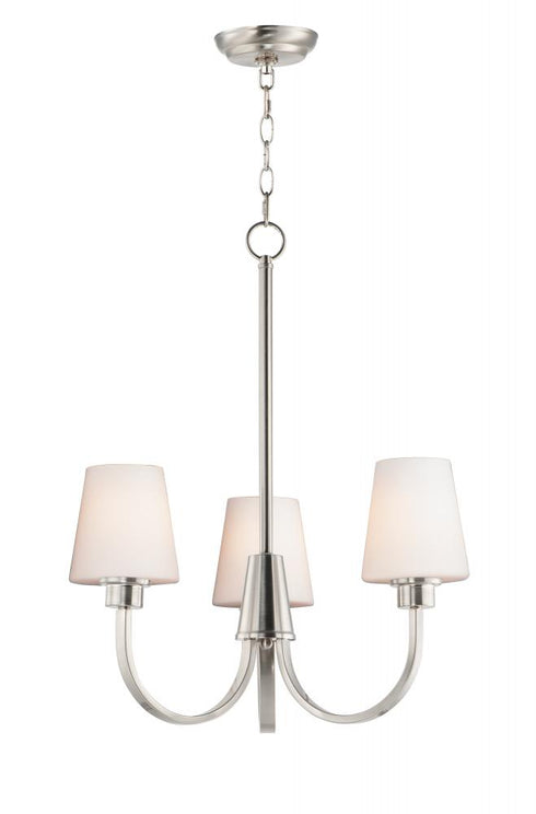 Maxim Shelter Chandelier in Satin Nickel Finish Model: 11823SWSN