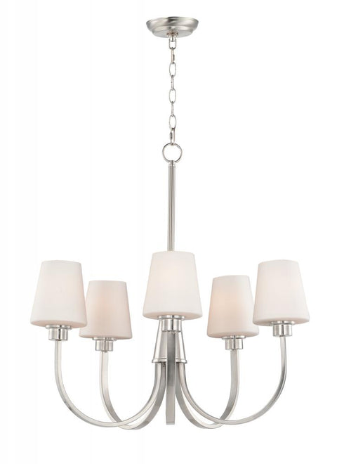 Maxim Shelter Chandelier in Satin Nickel Finish Model: 11825SWSN