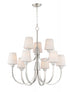 Maxim Shelter Chandelier in Satin Nickel Finish Model: 11826SWSN