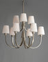 Maxim Shelter Chandelier in Satin Nickel Finish Model: 11826SWSN