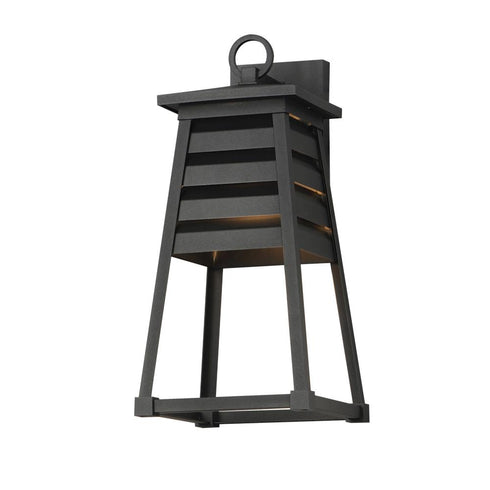 Maxim Shutters Outdoor Wall Mount in Black Finish Model: 40634BK