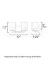 Maxim Sleek Bath Vanity in Satin Nickel Finish Model: 11842CDSN