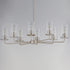 Maxim Sleek Chandelier in Satin Nickel Finish Model: 11848CDSN