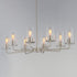 Maxim Sleek Chandelier in Satin Nickel Finish Model: 11848CDSN