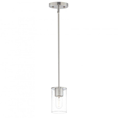 Maxim Sleek Mini Pendant in Satin Nickel Finish Model: 91840CDSN