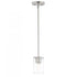 Maxim Sleek Mini Pendant in Satin Nickel Finish Model: 91840CDSN