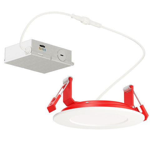 Maxim Slim Fire Flush Mount in White Finish Model: 67714WTWT