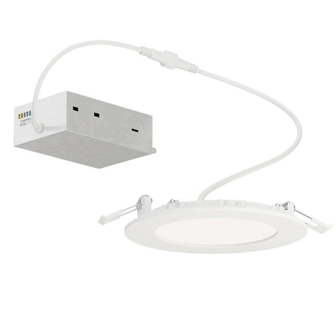 Maxim Slim Flush Mount in White Finish Model: 67705WTWT